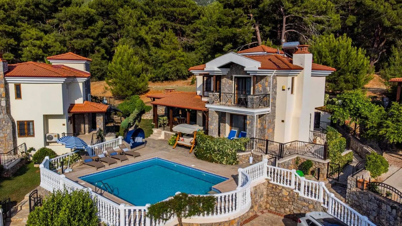 Fethiye Ölüdeniz'de Kalabalık Ailelere Uygun, Özel Havuzlu, Lüks Villa görsel 3
