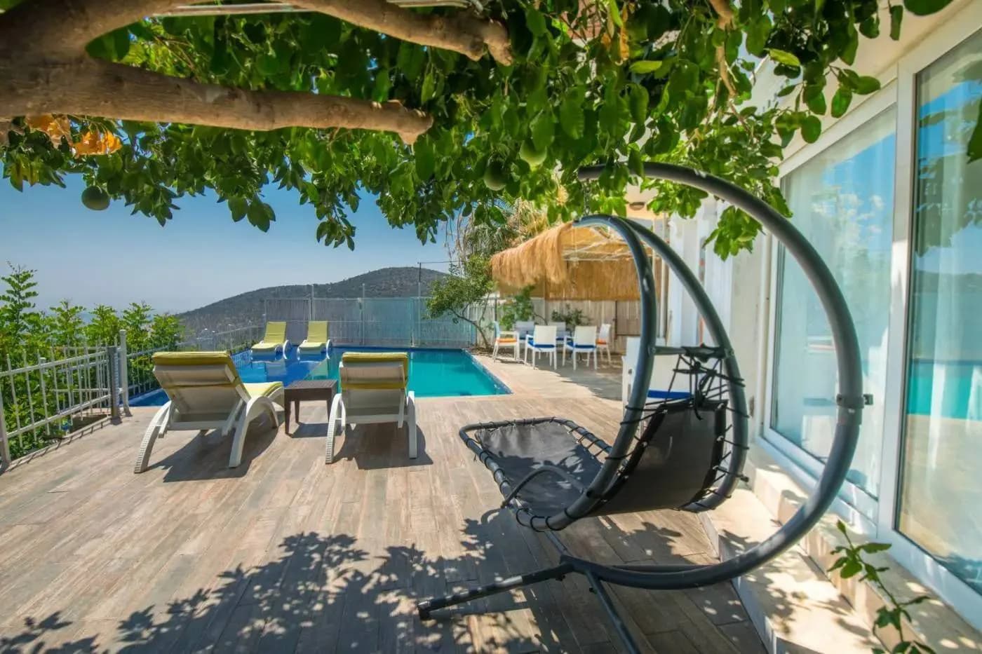 Kalkan Akbel'de Göz Alıcı Deniz Manzaralı, Özel Havuzlu, Kiralık Villa görsel 3