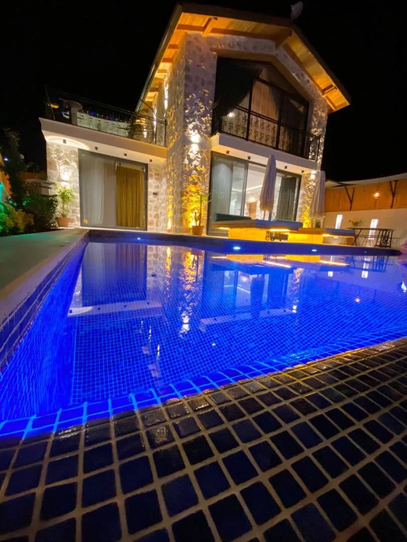 Kaş Çayköy'de Ferah Bahçe İçerisinde, Özel Havuzlu, Taş Villa görsel 2