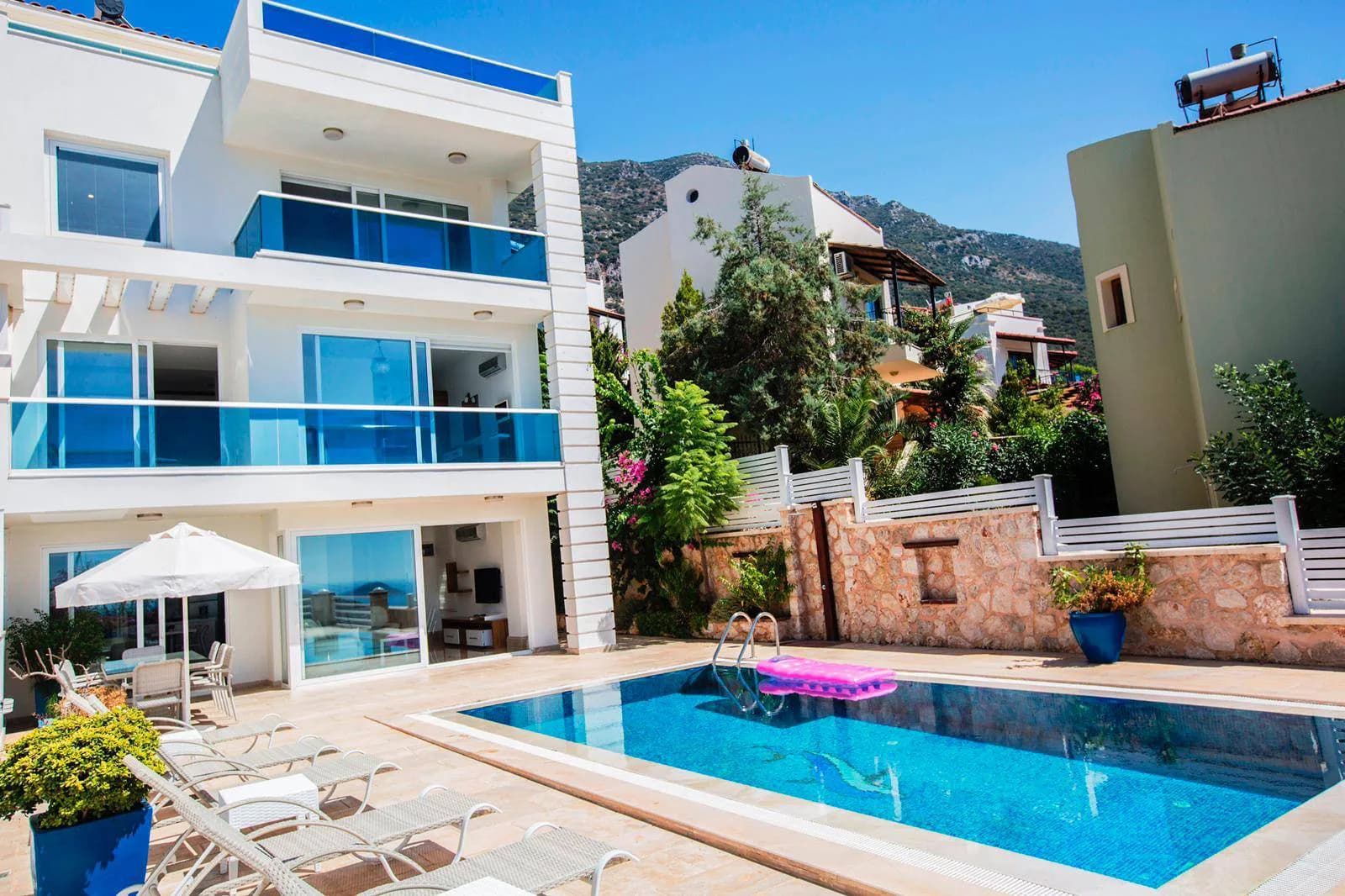 Kaş Kalkan'da Deniz Manzaralı, Özel Havuzlu, 8 Kişilik Villa görsel 2