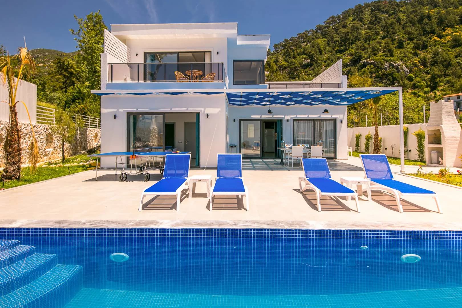 Kaş İslamlar'da Göz Alıcı Doğa Manzaralı, Özel Havuzlu, Bahçeli Villa görsel 2