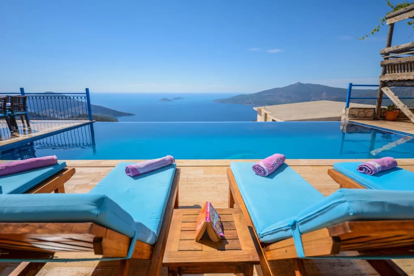Kaş Bezirgan'da Şehir Manzaralı, Özel Havuzlu, Kiralık Villa görsel 3