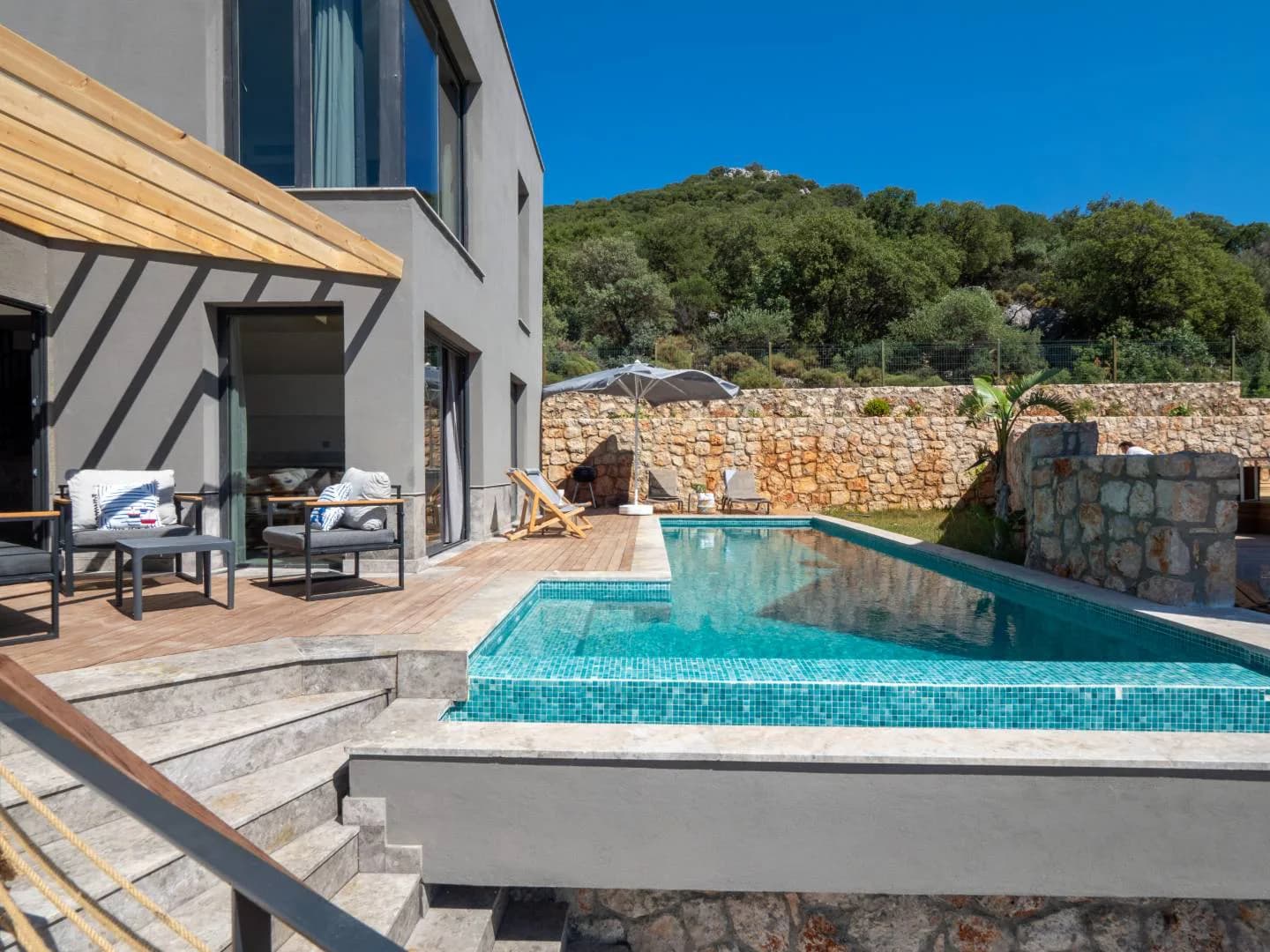 Kaş Belenli'de Tesis İçerisinde, Özel Havuzlu, Lüks Villa görsel 2
