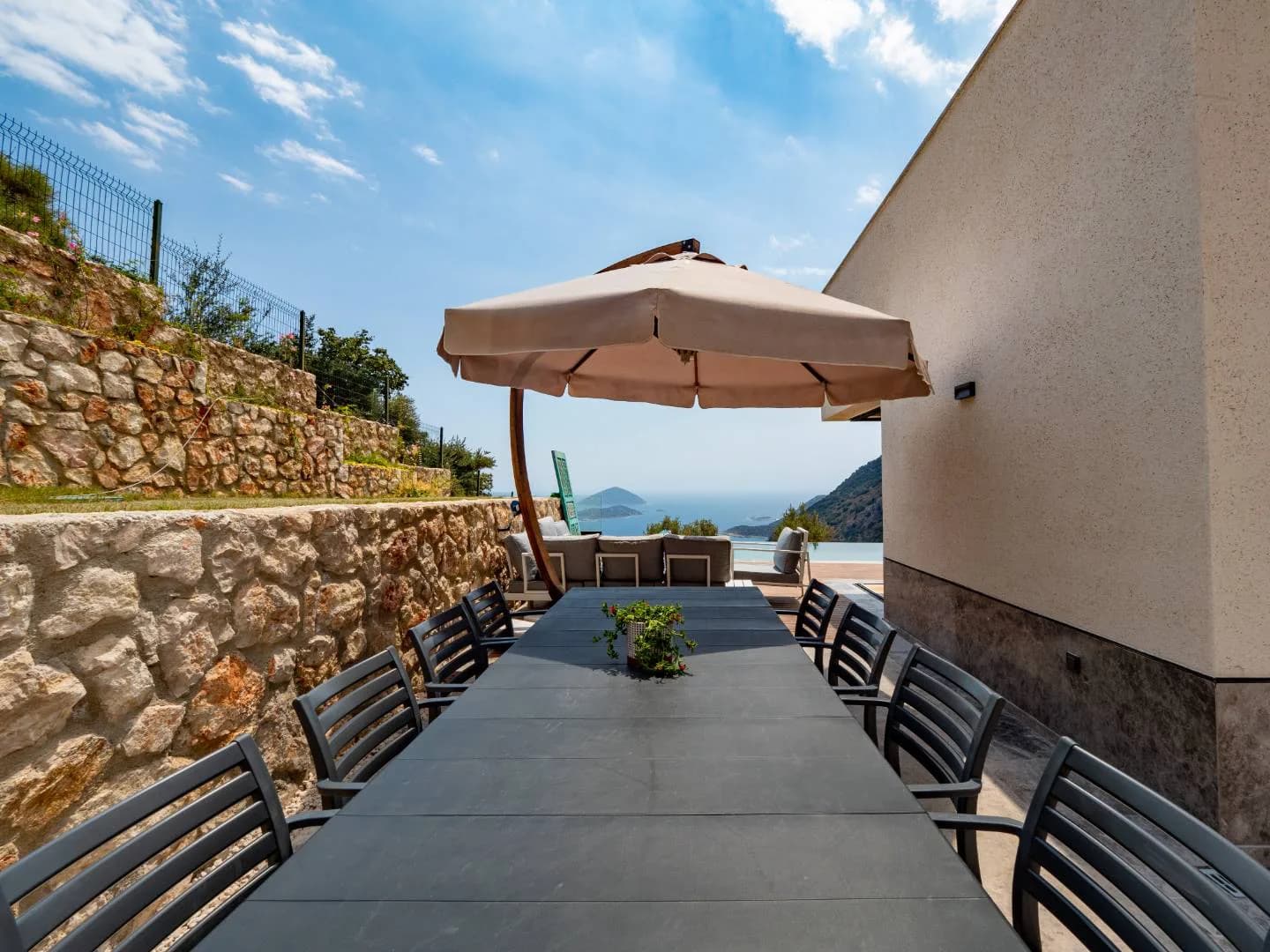 Kaş Belenli'de Muhteşem Manzaralı, Özel Havuzlu, 5+1 Villa görsel 3