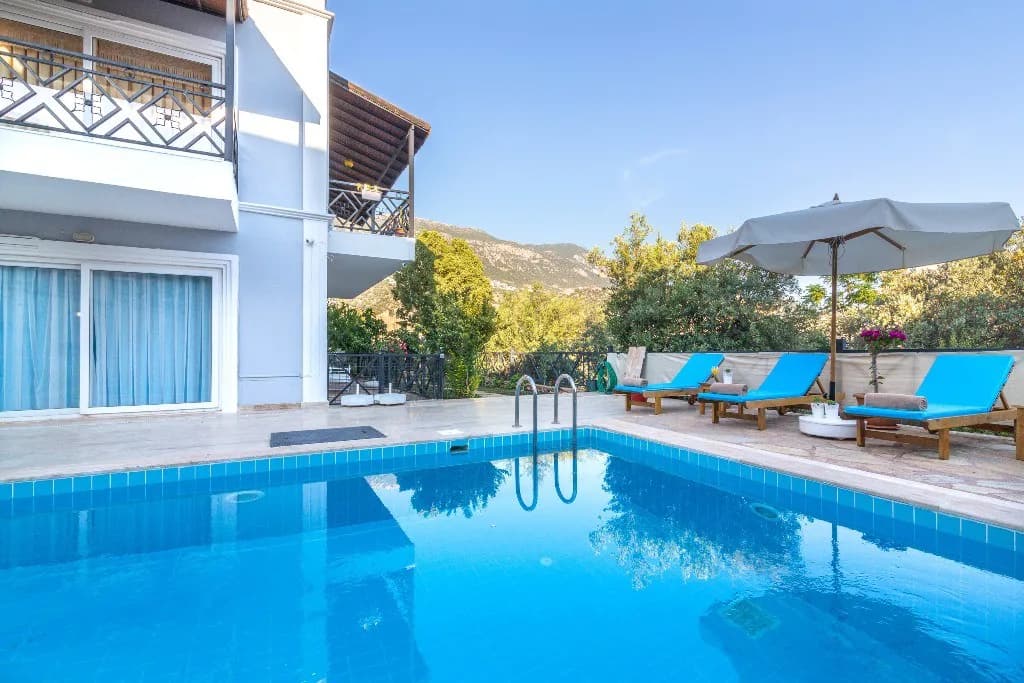 Kaş Kalkan'da Deniz Manzaralı, Ortak Havuzlu, Jakuzili, Lüks Yazlık görsel 2
