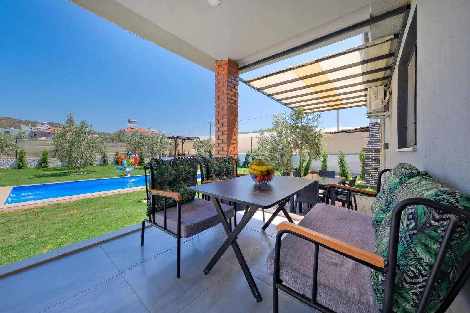 Fethiye Bozyer'de Yemyeşil Bahçeli, Özel Havuzlu, 3+1 Villa görsel 2