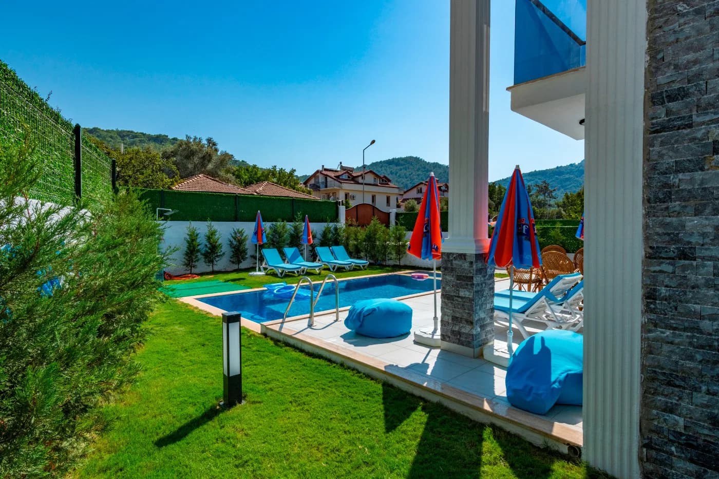 Fethiye Ölüdeniz'de Sessiz ve Sakin Konumda, Özel Havuzlu, Kiralık Villa görsel 3