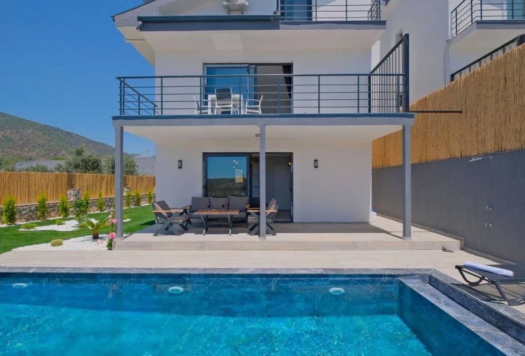 Fethiye Eldirek'te Muhteşem Doğada, Özel Havuzlu, Modern Villa görsel 3