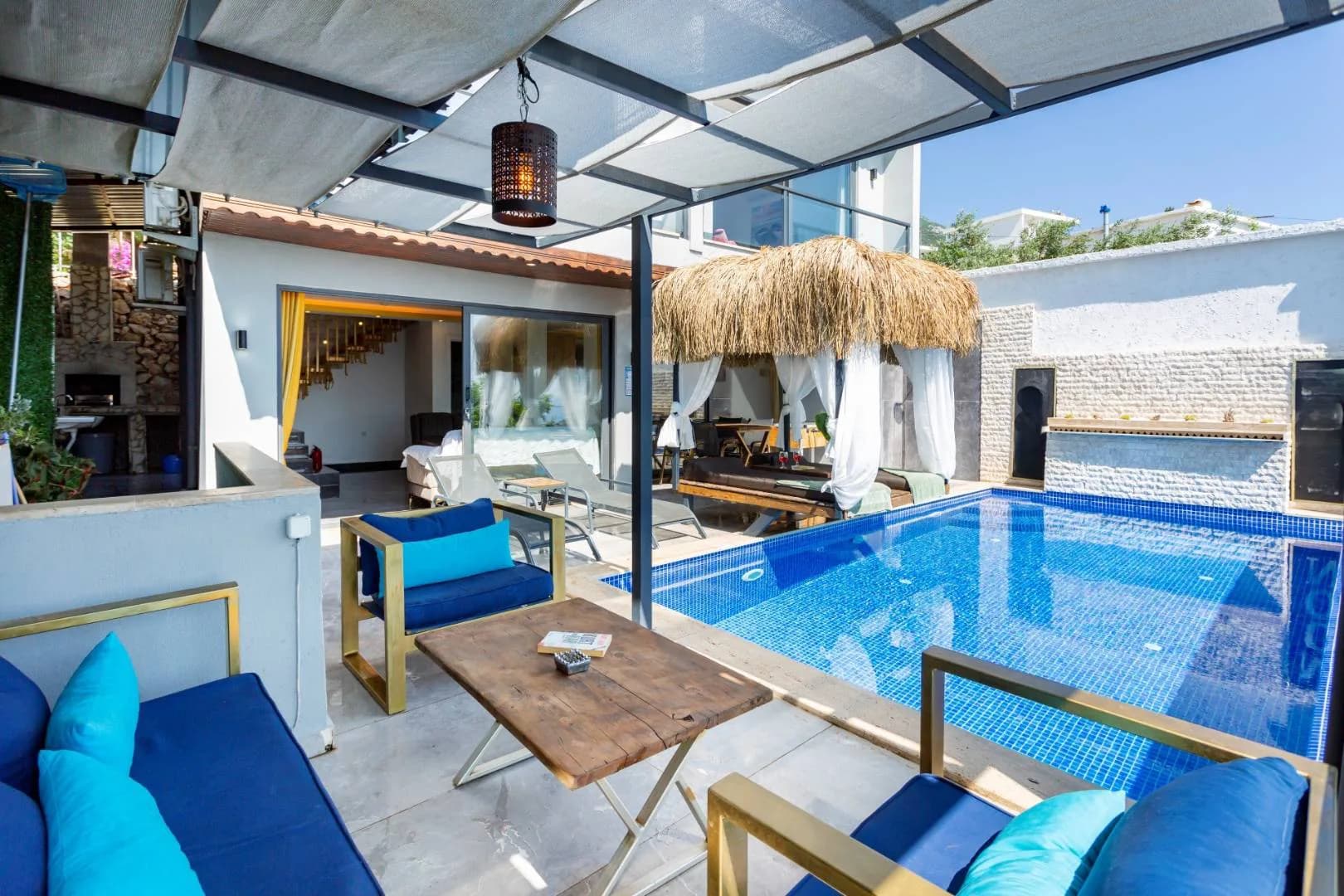 Kaş Bezirgan'da Enfes Manzaralı, Özel Havuzlu, Jakuzili, Modern Villa görsel 3