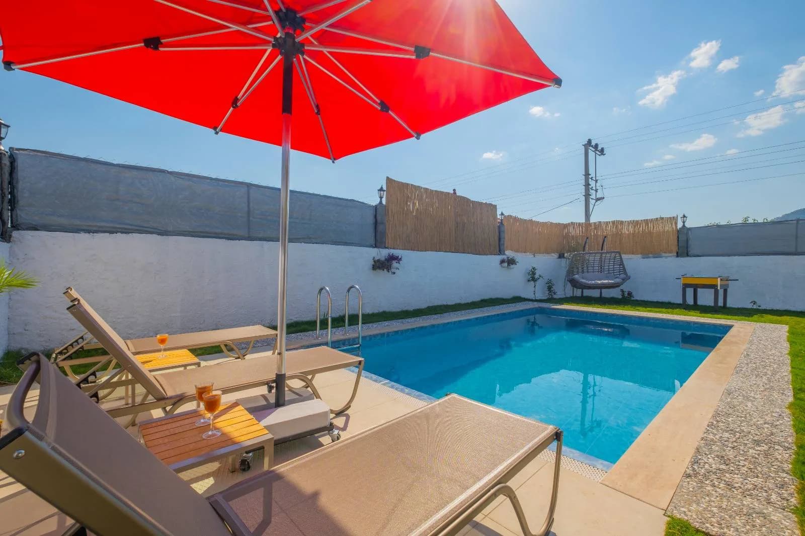 Fethiye Eldirek'te Doğa İçerisinde, Özel Havuzlu, Modern Villa görsel 2