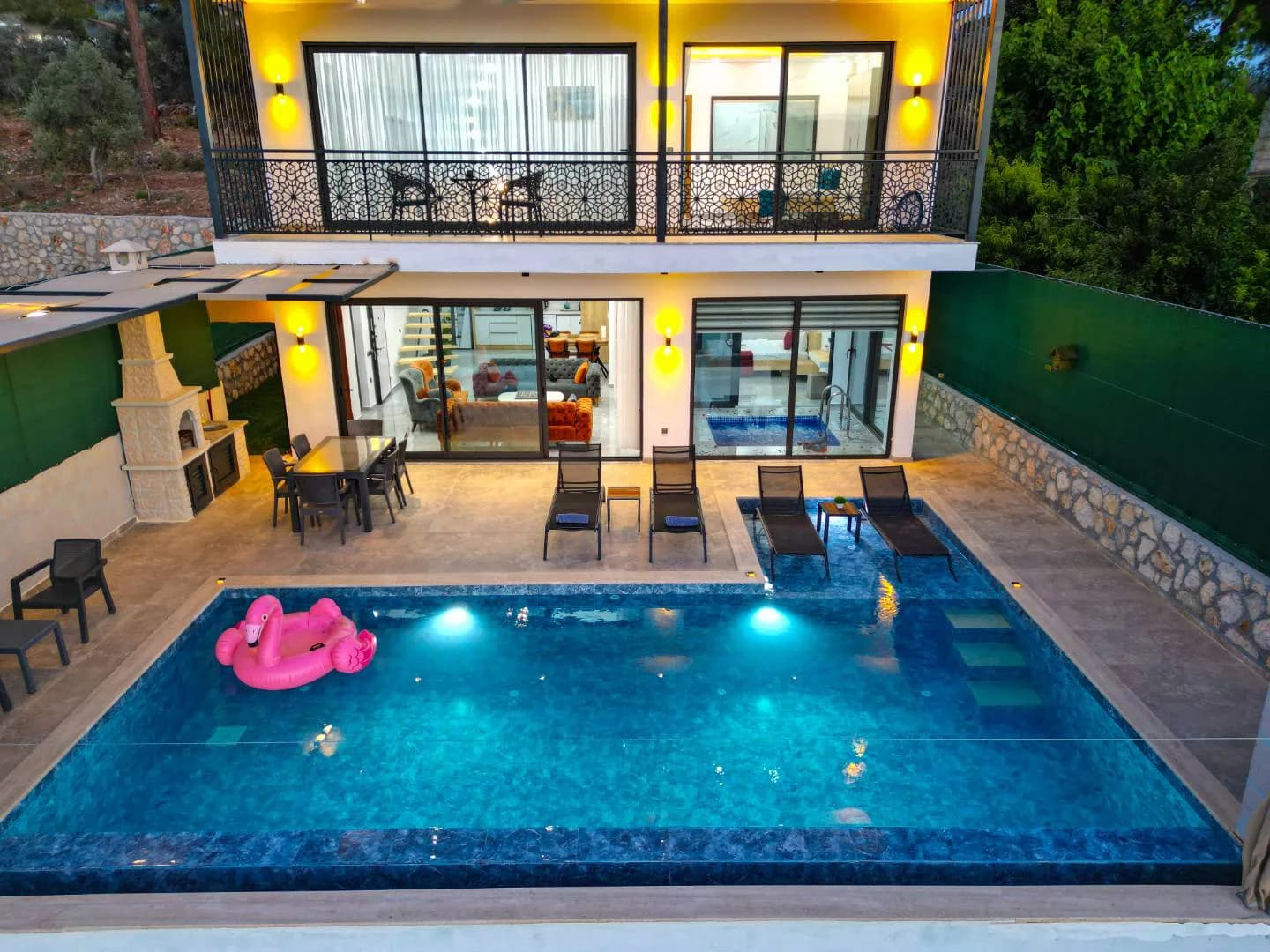 Kaş İslamlar'da Doğa Manzaralı, Isıtmalı Özel Havuzlu, Jakuzili Villa görsel 2