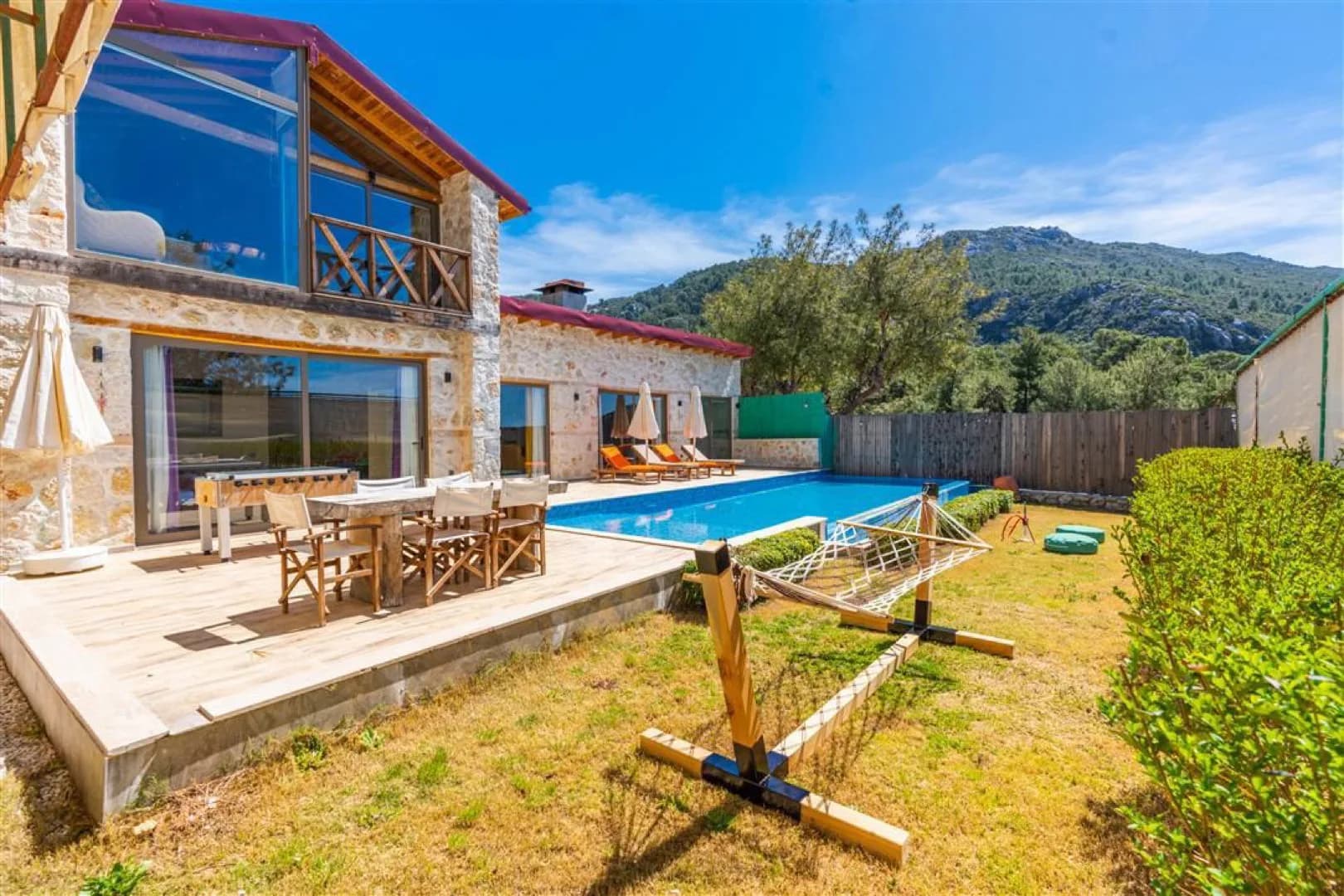 Kaş İslamlar'da Nezih Konumda, Özel Havuzlu, Taş Villa görsel 2