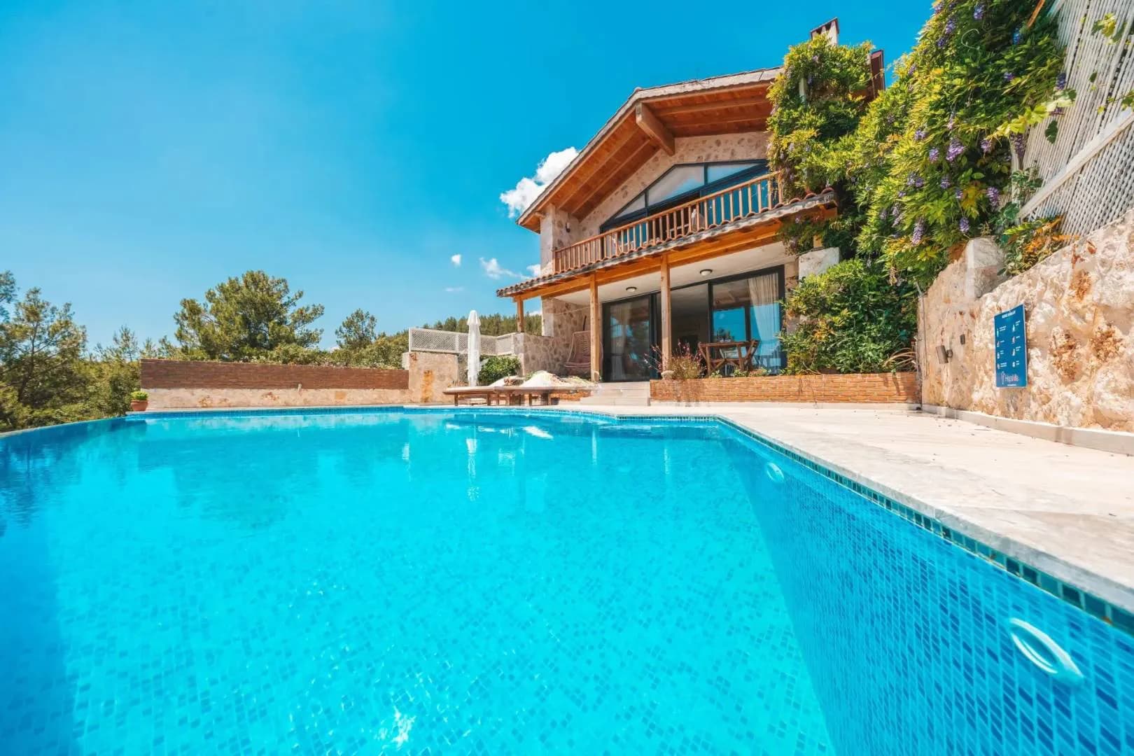 Kaş İslamlar'da Benzersiz Doğa Manzaralı, Özel Havuzlu, Balayı Villası görsel 2