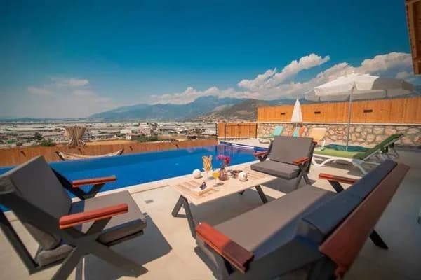 Kaş Yeşilköy'de Muhteşem Doğa İçerisinde, Özel Havuzlu, Modern Villa görsel 3