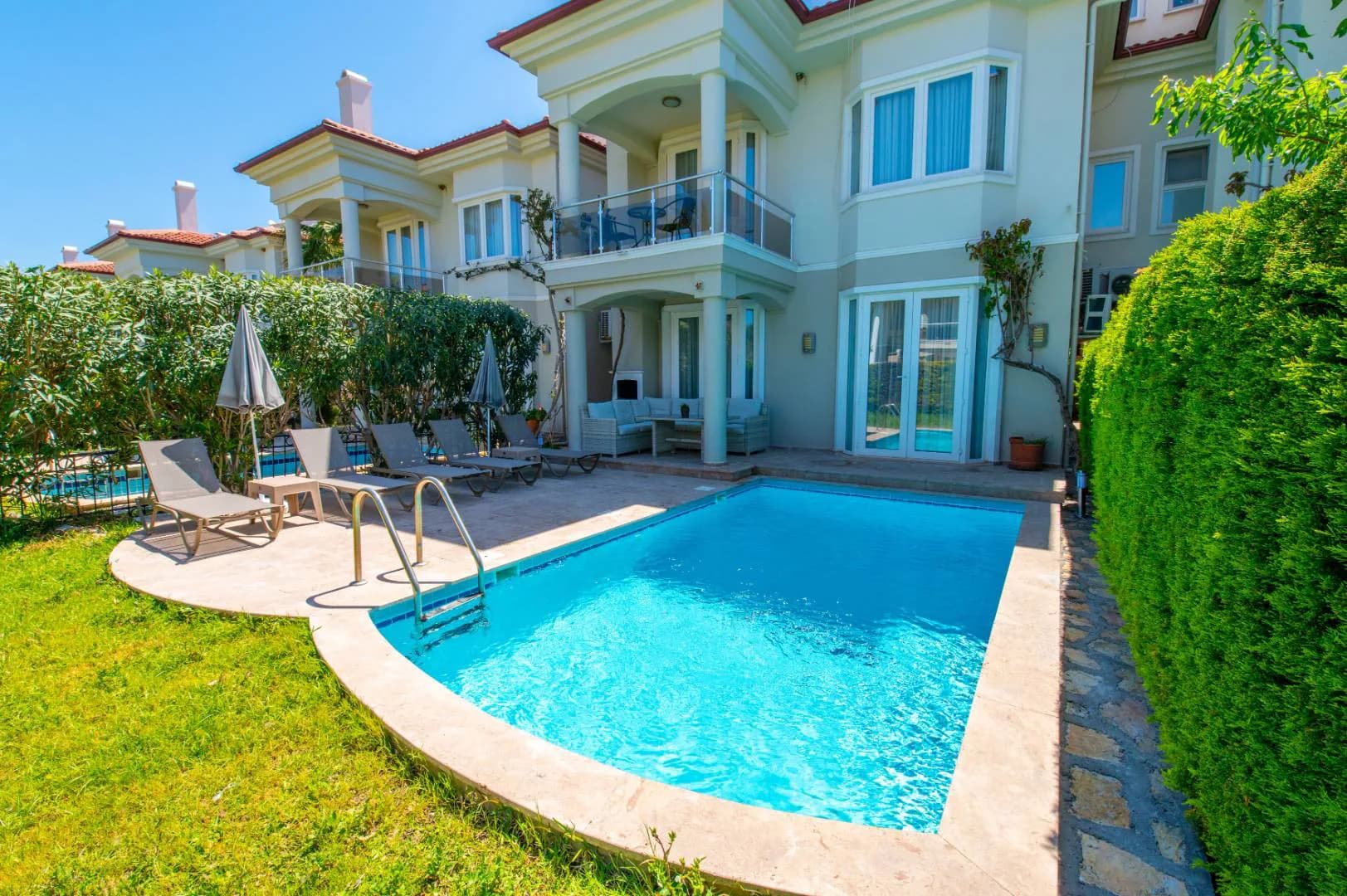 Fethiye'de Tesis İçerisinde, Özel Havuzlu, 10 Kişilik Villa görsel 3