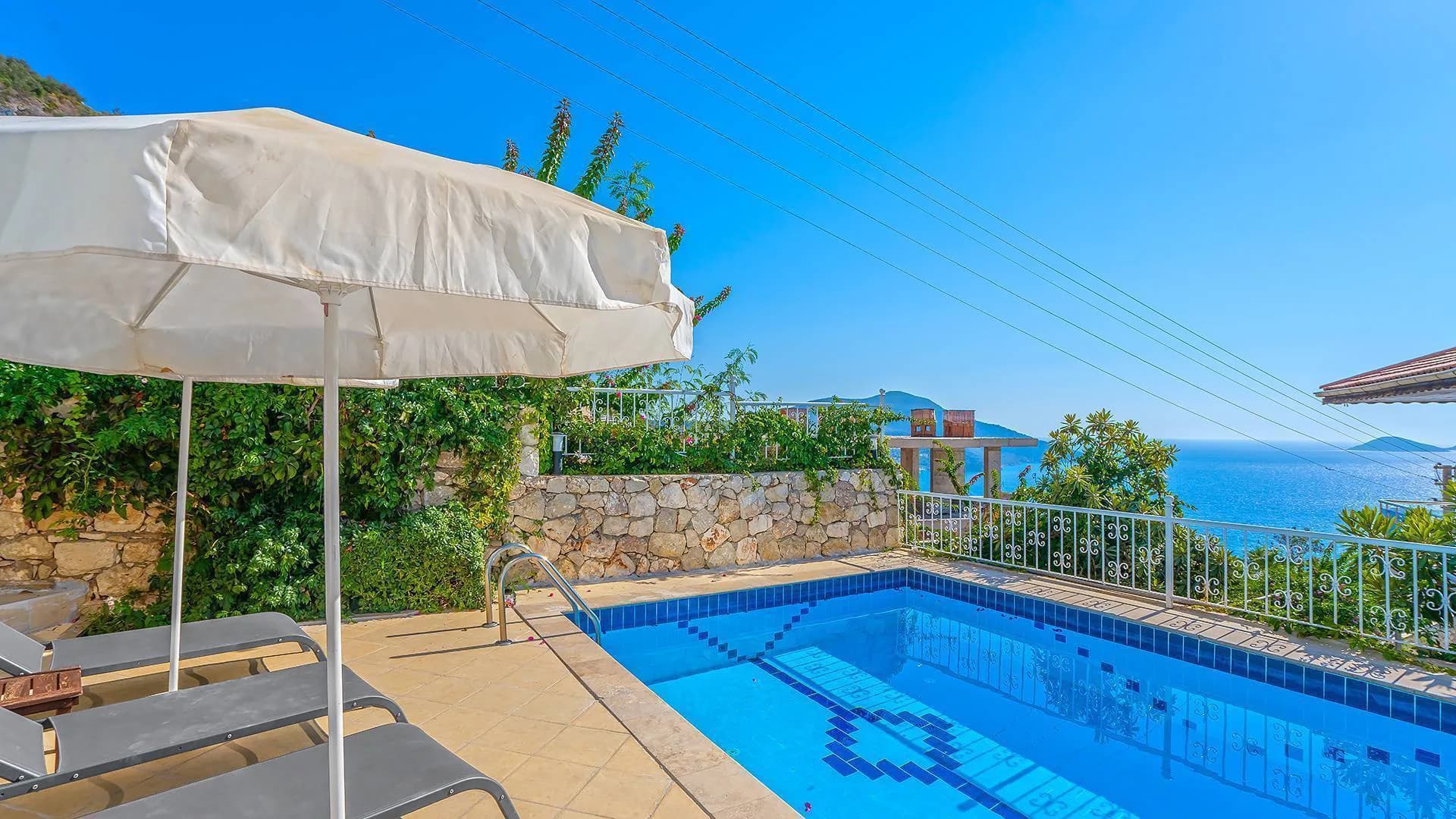 Kaş Kalkan'da Denize Yakın, Özel Havuzlu, Deniz Manzaralı Villa görsel 3