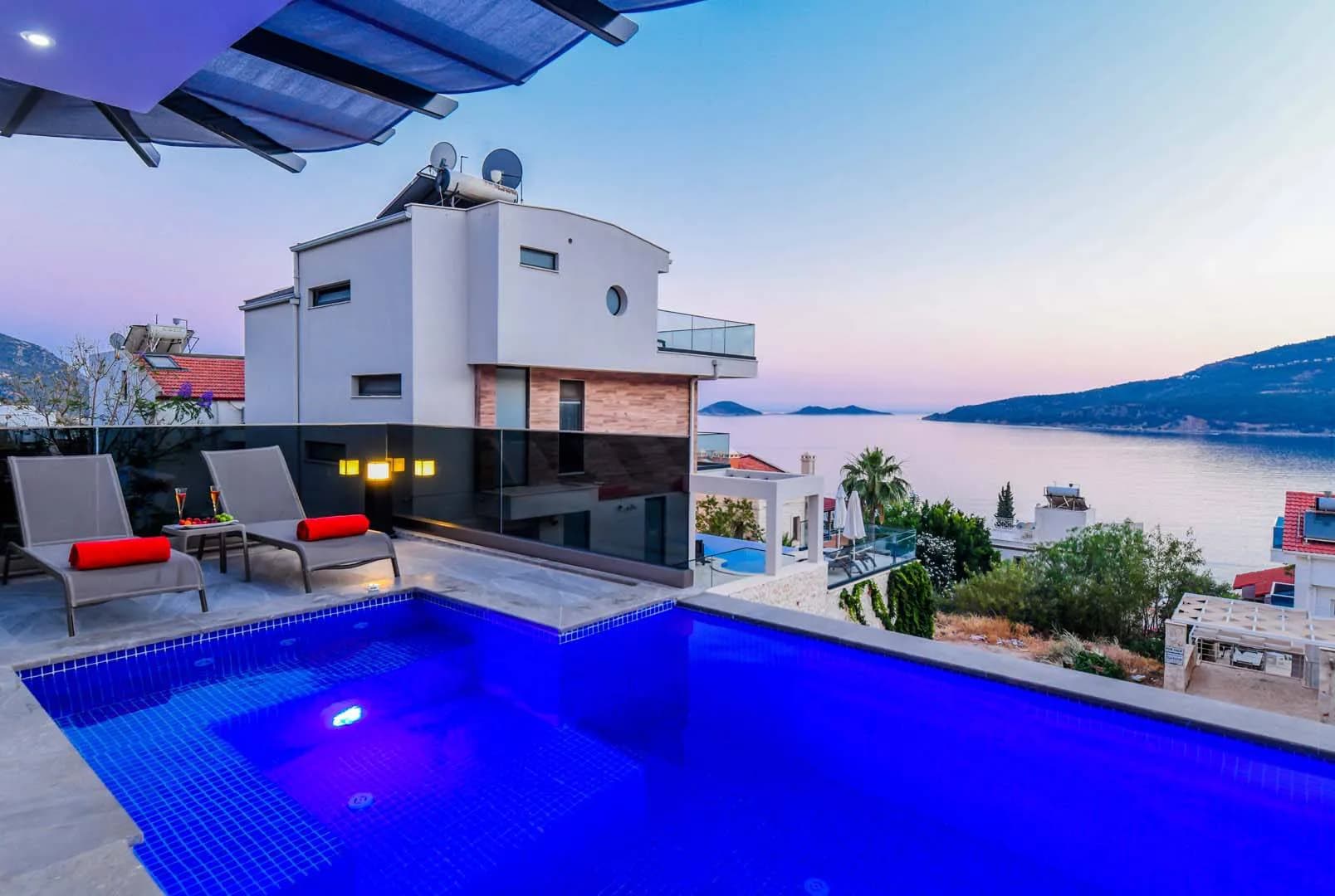 Kaş Kalkan'da Deniz Ve Doğa Manzaralı, Özel Havuzlu, Modern Villa görsel 2