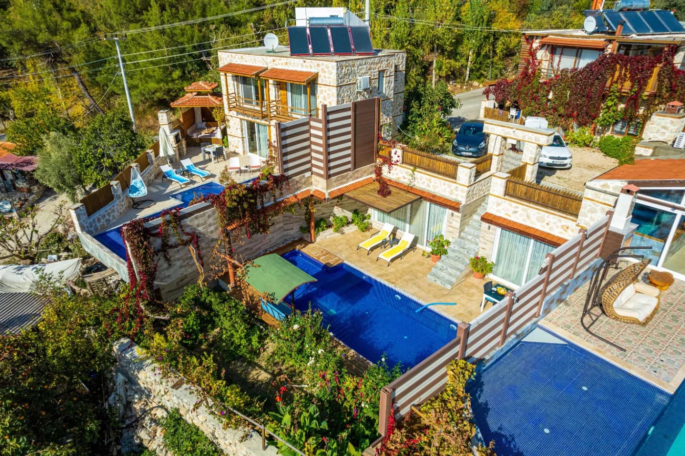 Kaş İslamlar'da Gözlerden Uzak, Özel Havuzlu, 1+1, Balayı Villası görsel 3