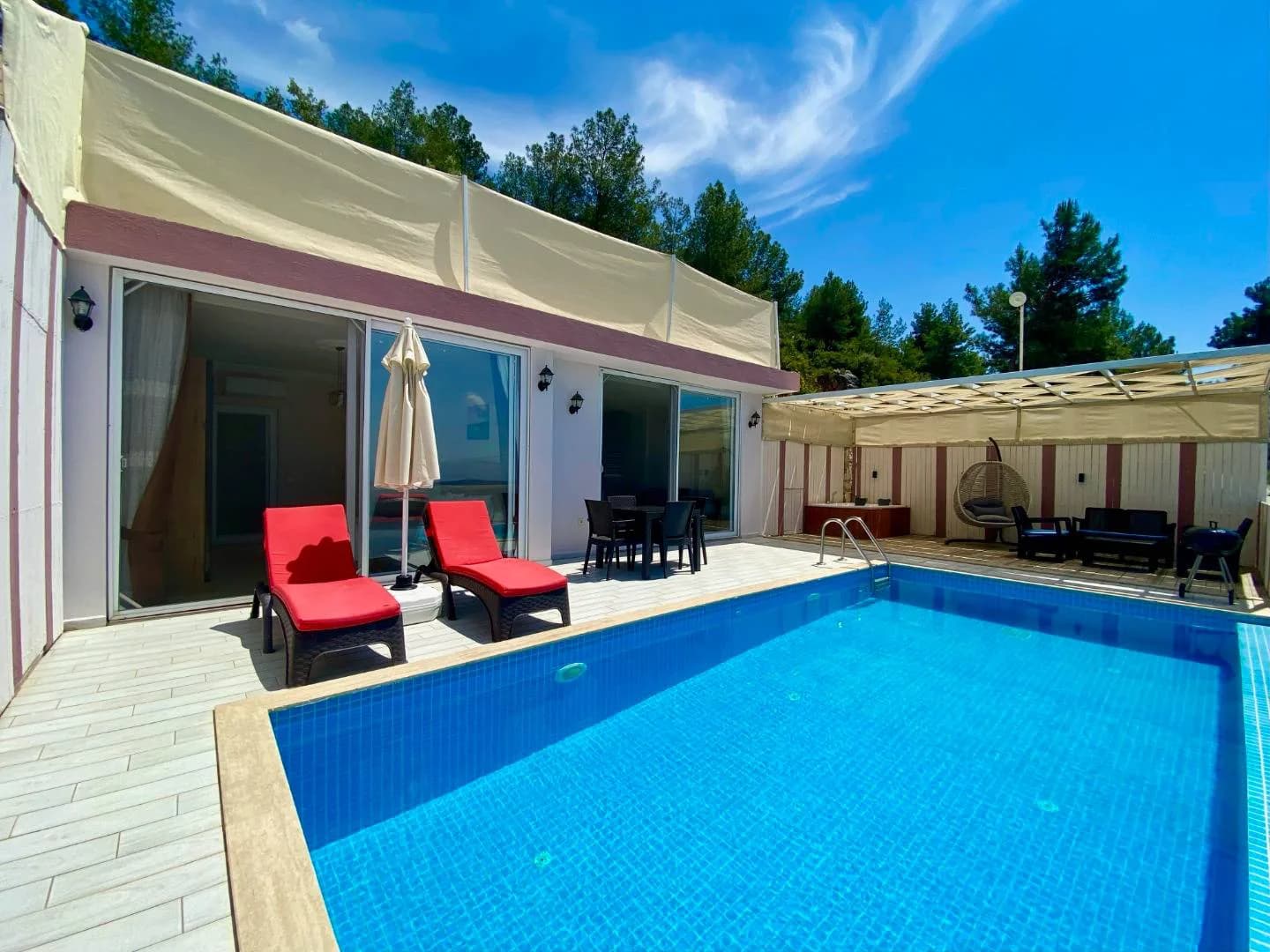 Kaş Üzümlü'de Balayı Çiftlerine Uygun, Özel Havuzlu, 1+1 Villa görsel 3