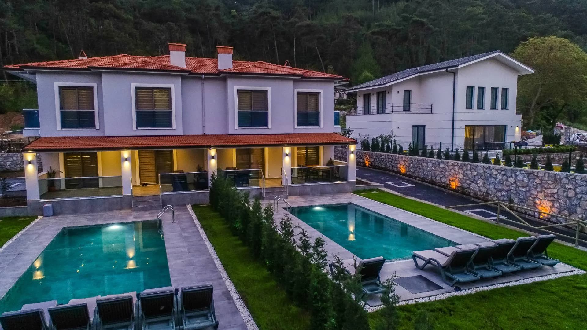 Marmaris Çamlı'da Sakin Doğada, Özel Havuzlu, İkiz Villa görsel 2