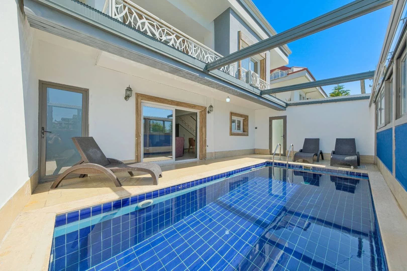 Fethiye Babataşı'nda Kalabalık Ailelere Uygun, Özel Havuzlu, 3+1 Villa görsel 3