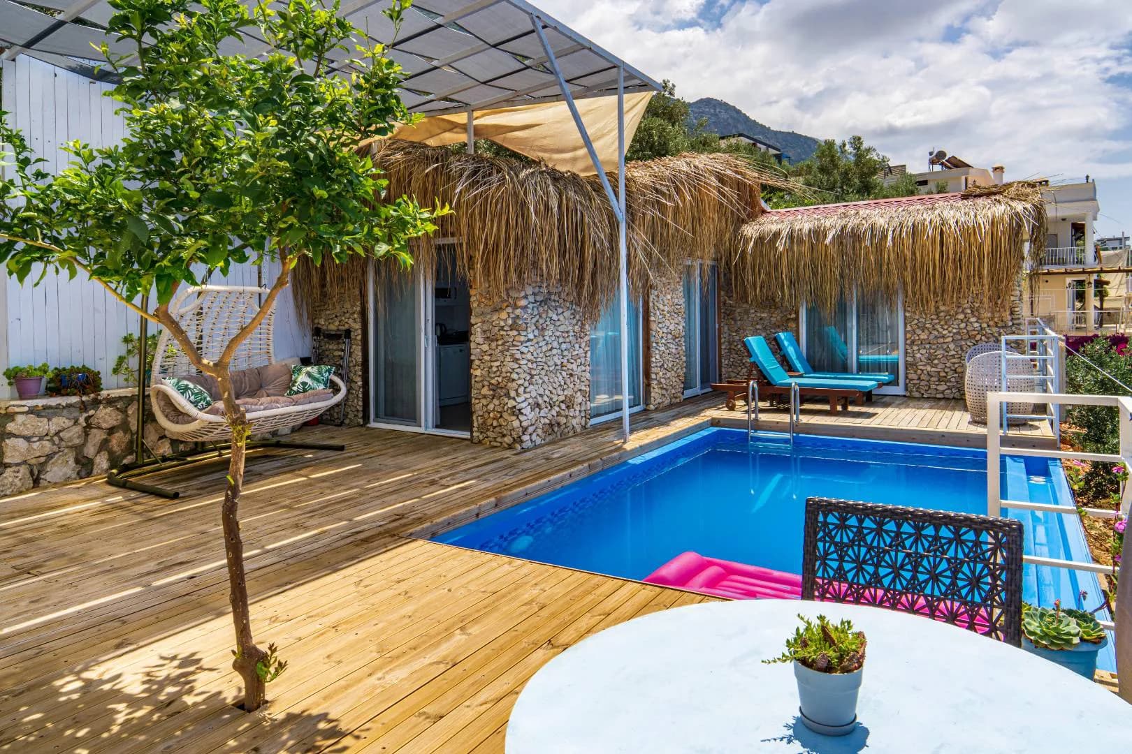 Kalkan Kördere'de Deniz Manzaralı, Özel Havuzlu, Balayı Villası görsel 2
