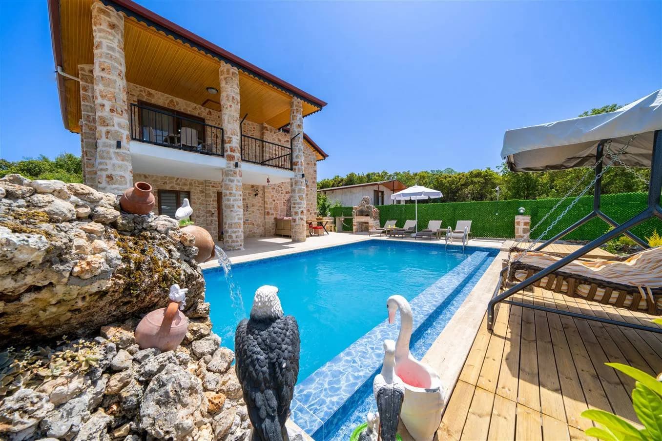 Kaş Pınarbaşı'nda Doğa İçerisinde, Özel Havuzlu, 6 Kişilik Villa görsel 2