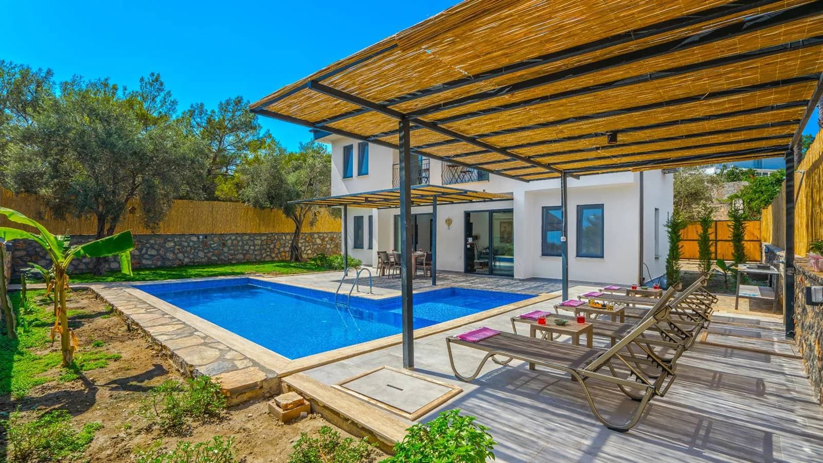 Kaş Gelemiş'te Muhteşem Doğada, Özel Havuzlu, 3+1 Villa görsel 2