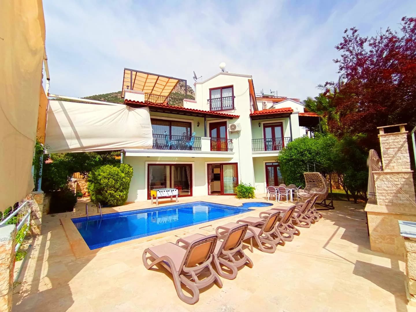 Kaş İslamlar'da Nezih Konumda, Özel Havuzlu, 5+1 Villa görsel 2