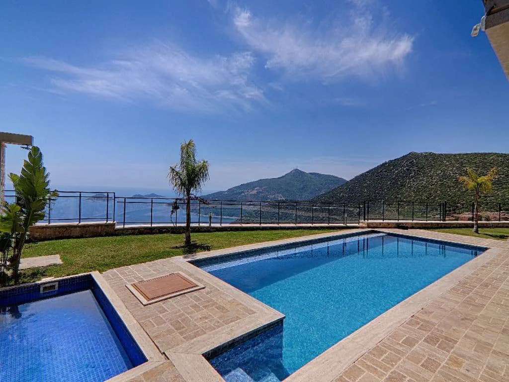 Kaş Kalkan'da Doğa ve Deniz Manzaralı, Özel Havuzlu, Modern Villa görsel 3