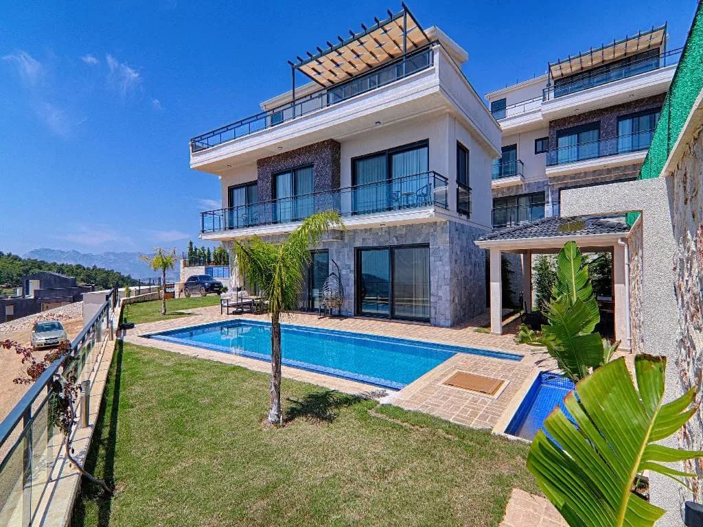 Kaş Kalkan'da Doğa ve Deniz Manzaralı, Özel Havuzlu, Modern Villa görsel 2