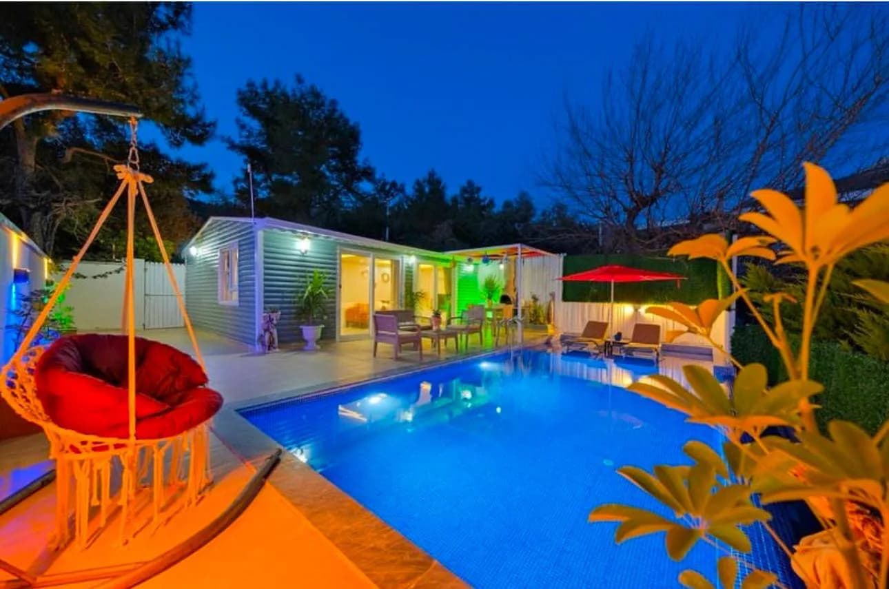 Kaş İslamlar'da Çiftlere Uygun, Özel Havuzlu, Jakuzili Villa görsel 3