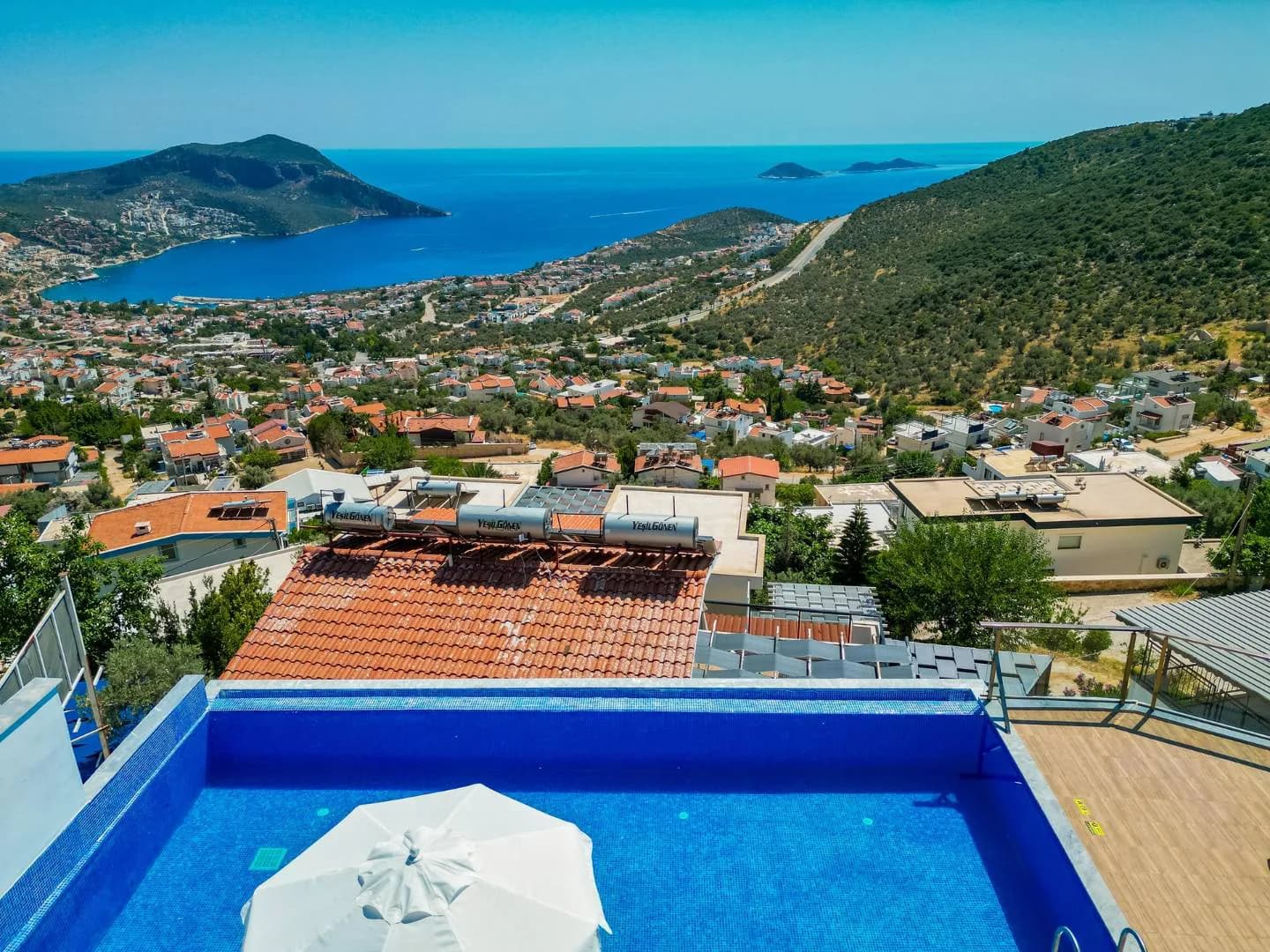 Kaş İslamlar'da Deniz Manzaralı, Özel Havuzlu, Modern Villa görsel 3
