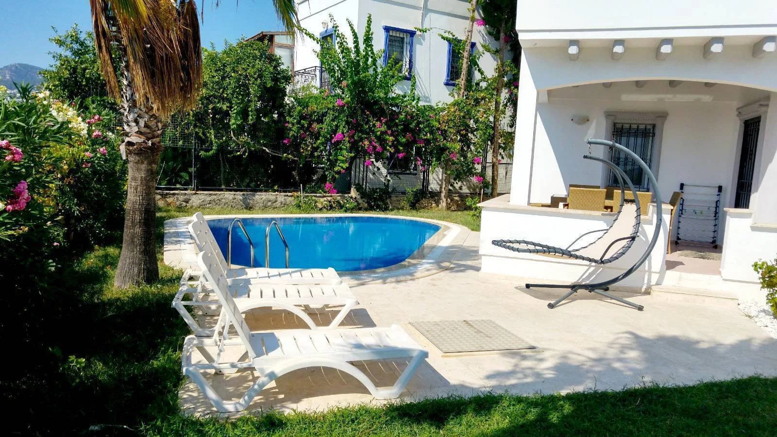 Bodrum Gümbet'te Muhteşem Deniz Manzaralı, Özel Havuzlu, Kiralık Villa görsel 2