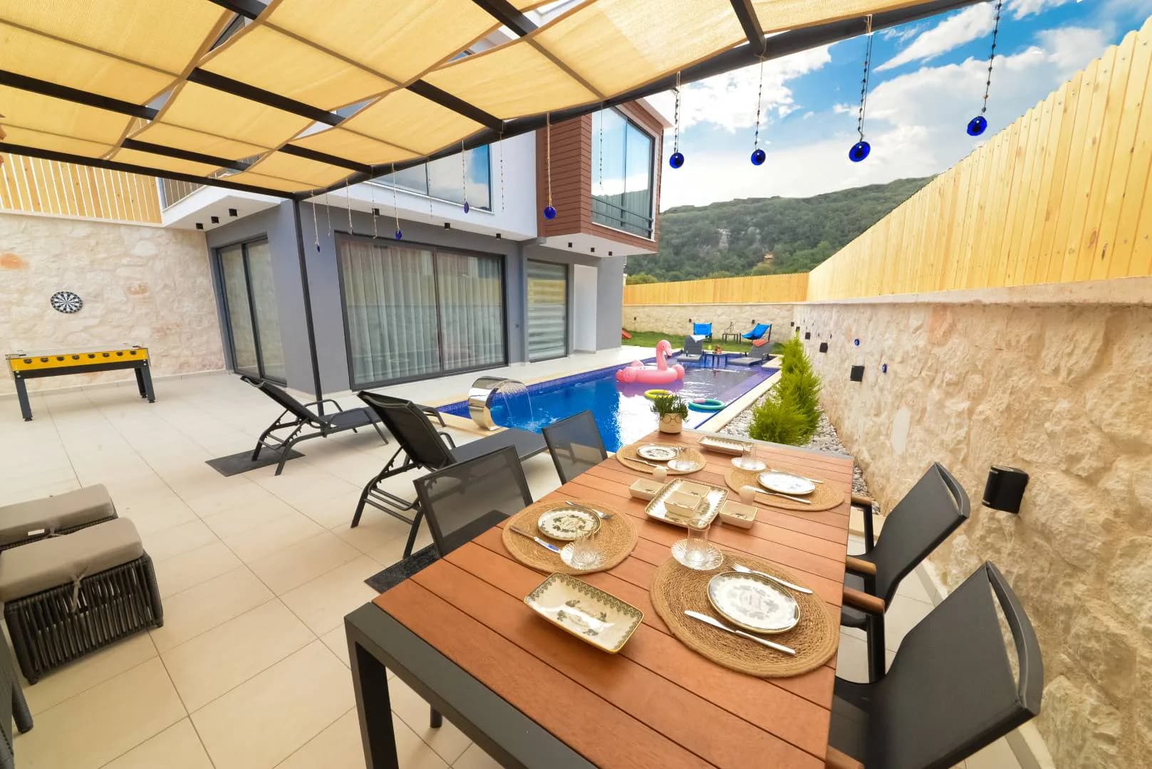 Kaş Ağullu'da Çocuk Oyun Alanlı, Özel Havuzlu, Konforlu Villa görsel 2