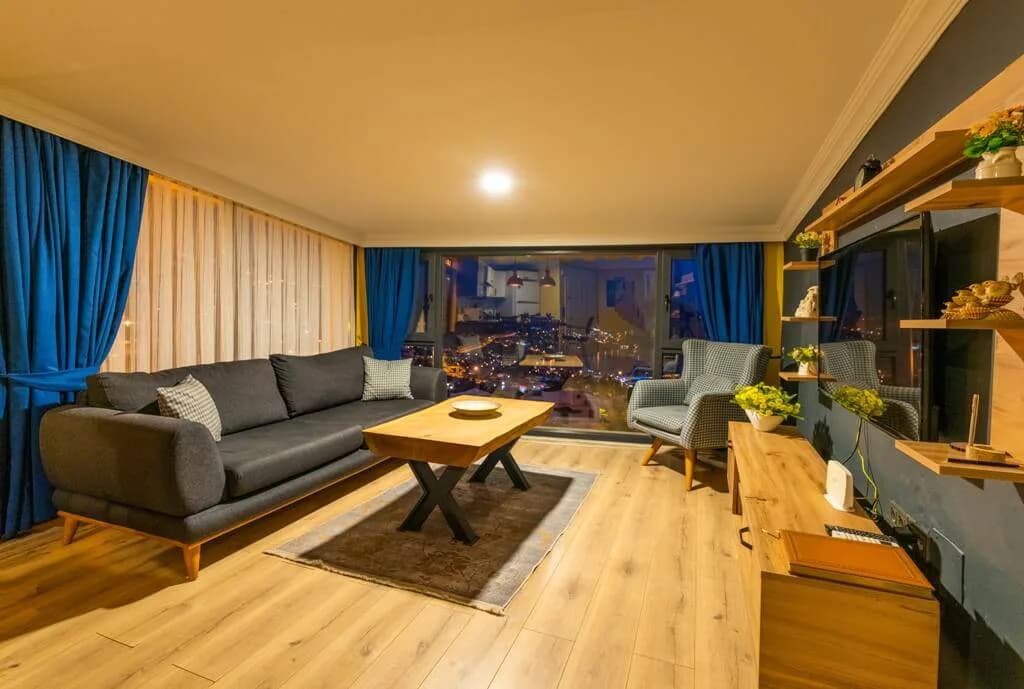Kaş Kalkan'da Deniz Manzaralı, Jakuzili, Lüks Daire görsel 3