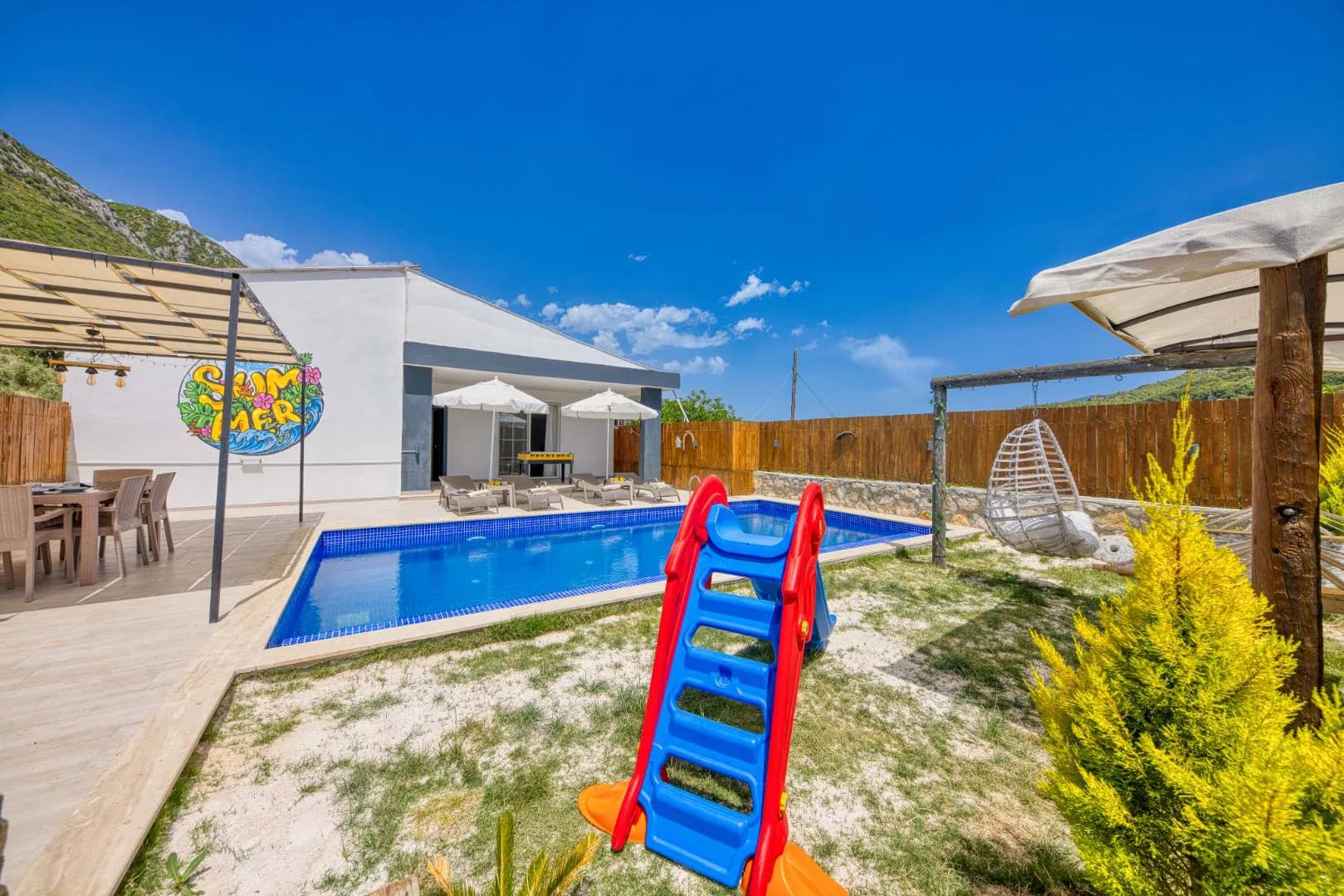 Kaş Hacıoğlan'da Sessiz Konumda, Özel Havuzlu, 2+1 Villa görsel 3