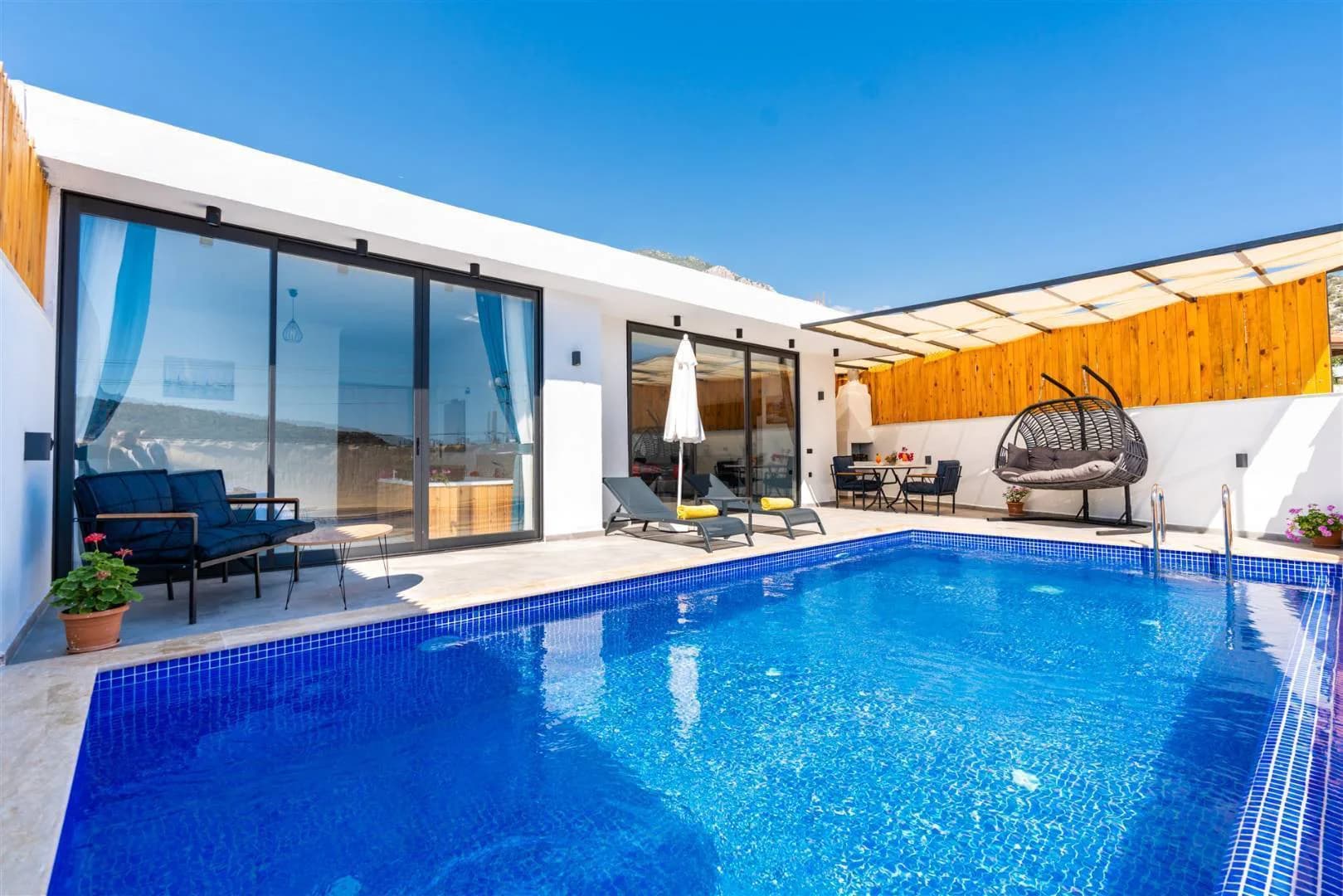 Kalkan Ulugöl'de Enfes Doğa İçerisinde, Özel Havuzlu, Balayı Villası görsel 2