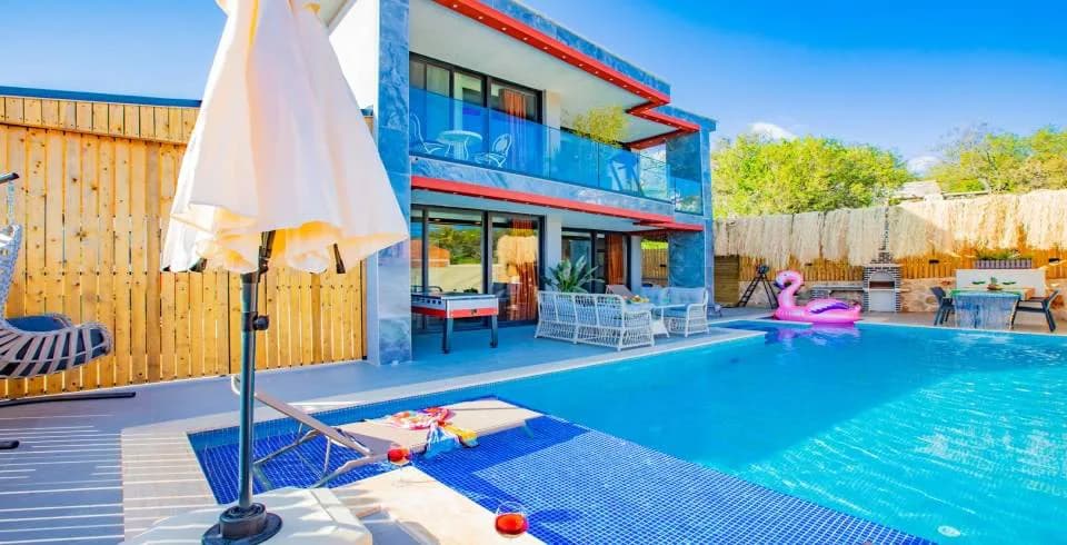 Kaş Çukurbağ'da Doğayla Baş Başa, Özel Havuzlu, Modern Villa görsel 2