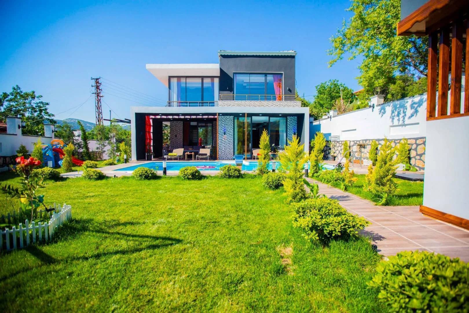 Kaş Sarıbelen'de Çocuk Oyun Alanlı, Özel Havuzlu, Kiralık Villa görsel 3