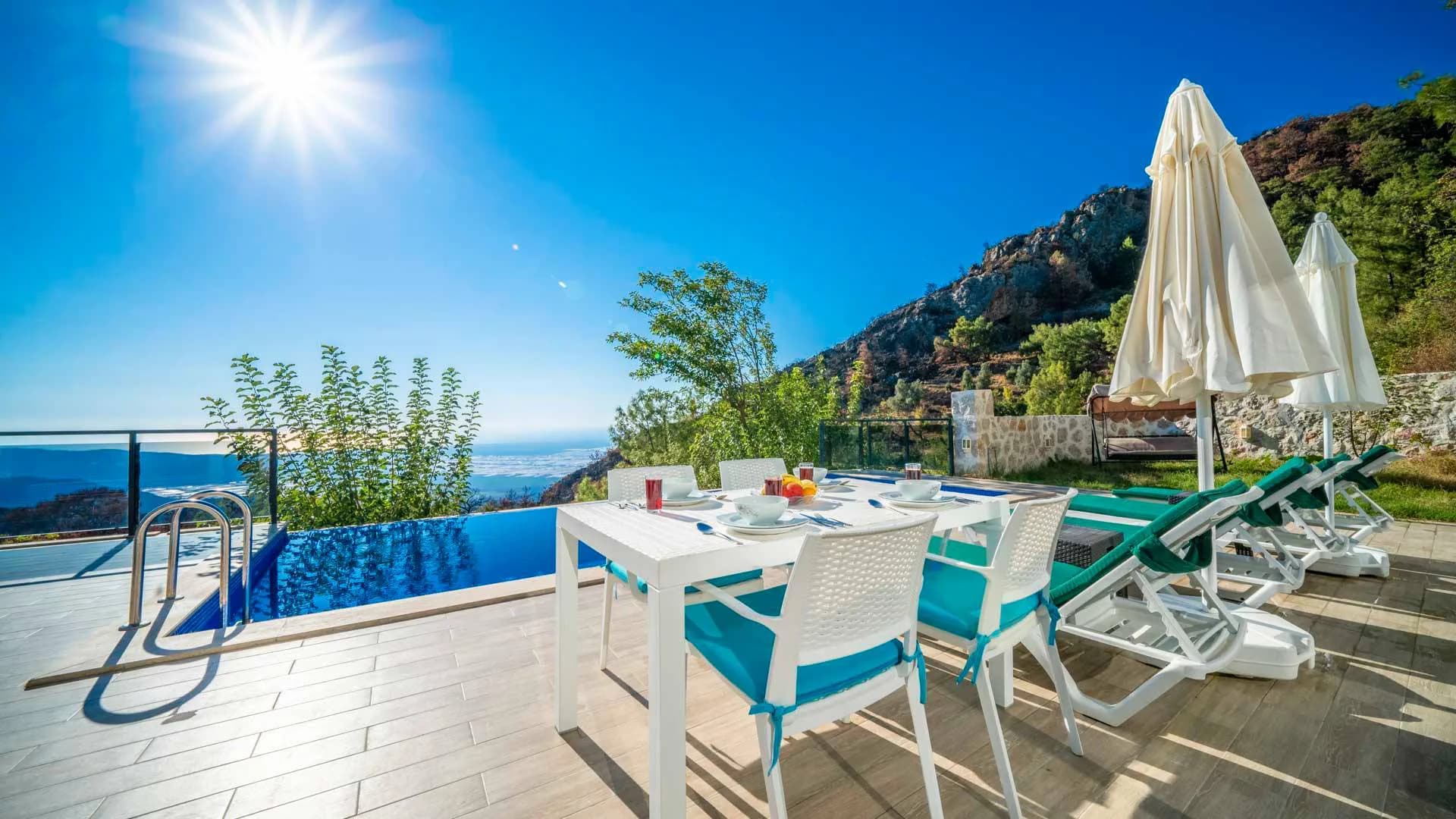 Kaş Üzümlü'de Doğayla Baş Başa, Özel Havuzlu, 4 Kişilik Villa görsel 3