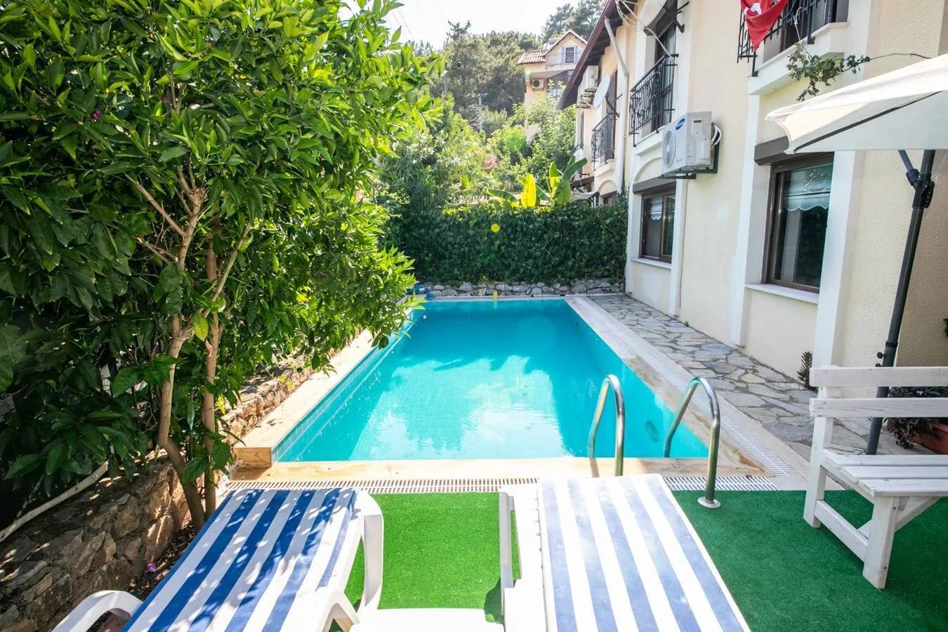 Muğla Marmaris'te Yeşillikler İçerisinde, Özel Havuzlu, Kiralık Villa görsel 2