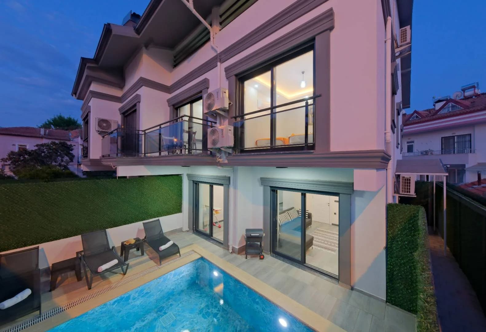 Fethiye Foça'da Doğayla Baş Başa, Özel Havuzlu, 8 Kişilik Villa görsel 3