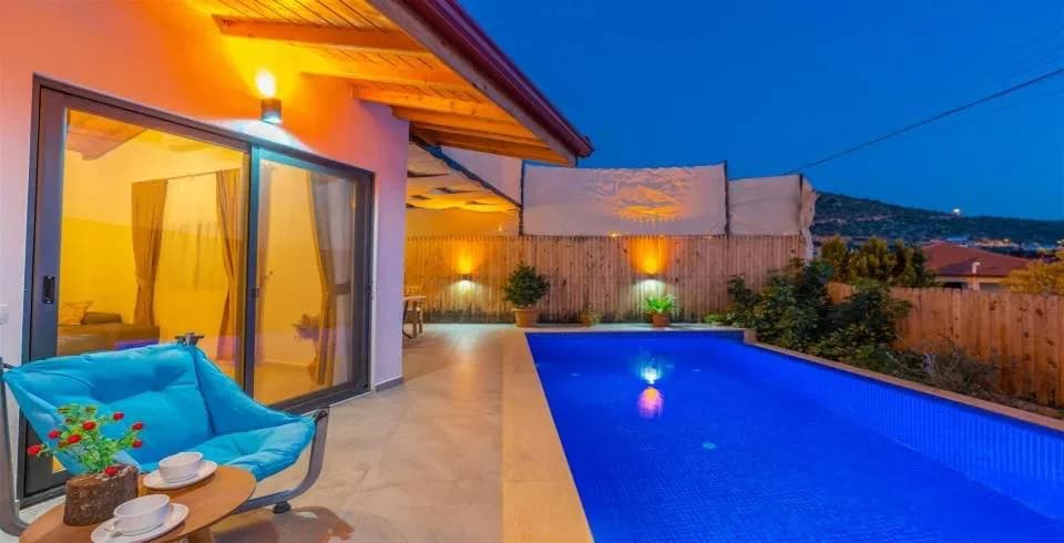 Kaş Bezirgan'da Balayı Çiftlerine Uygun, Özel Havuzlu, Romantik Villa görsel 3