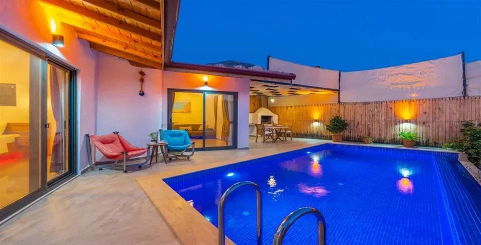 Kaş Bezirgan'da Balayı Çiftlerine Uygun, Özel Havuzlu, Romantik Villa görsel 2