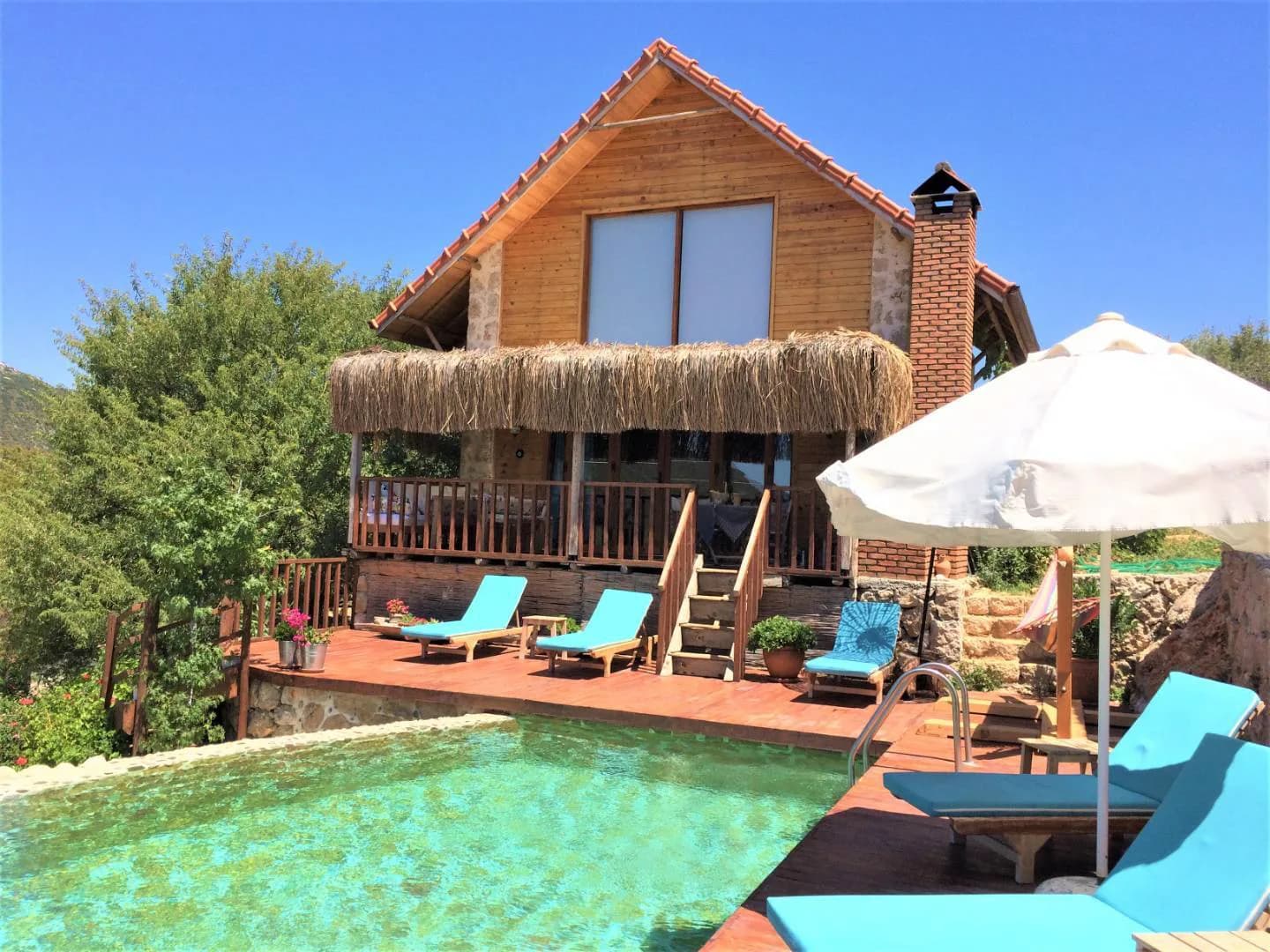 Kaş Sarıbelen'de Muhteşem Doğada, Özel Havuzlu, Konforlu Villa görsel 2
