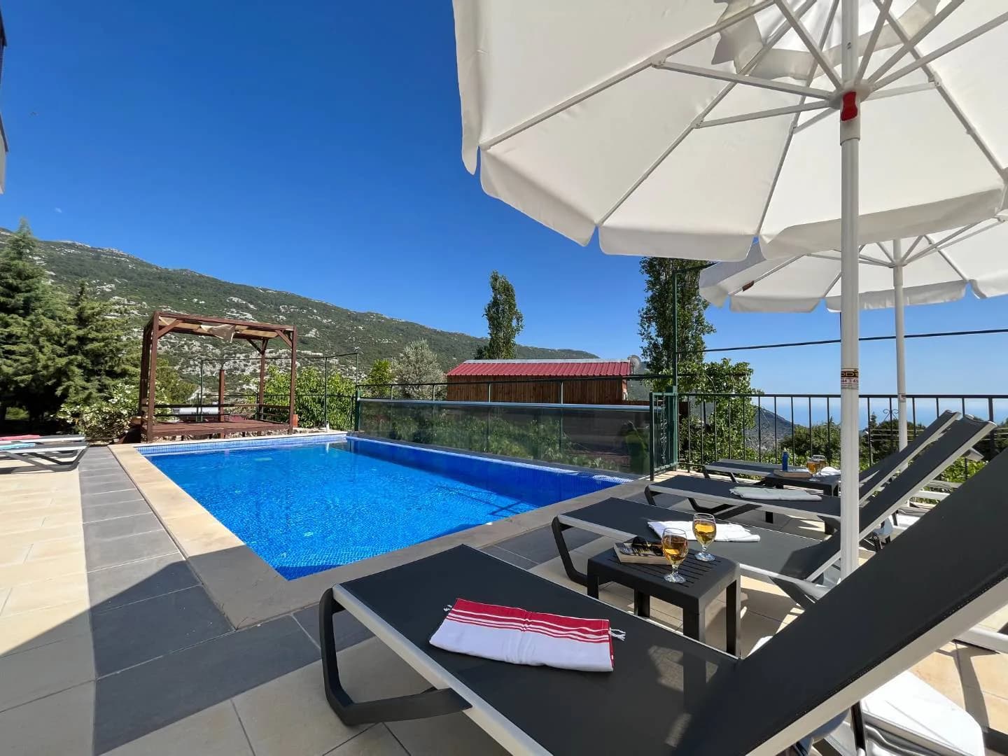 Kaş İslamlar'da Şehrin Gürültüsünden Uzak, Özel Havuzlu, Kiralık Villa görsel 3