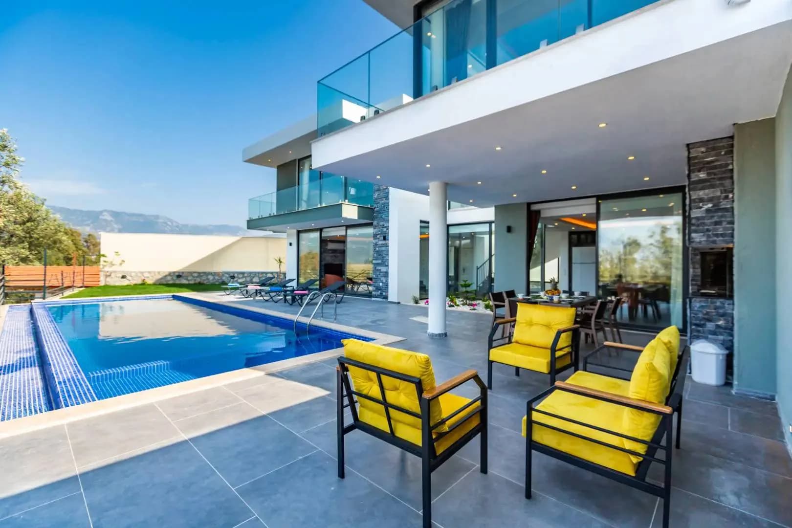 Kaş Patara'da Huzur Dolu Doğada, Özel Havuzlu, Modern Villa görsel 3
