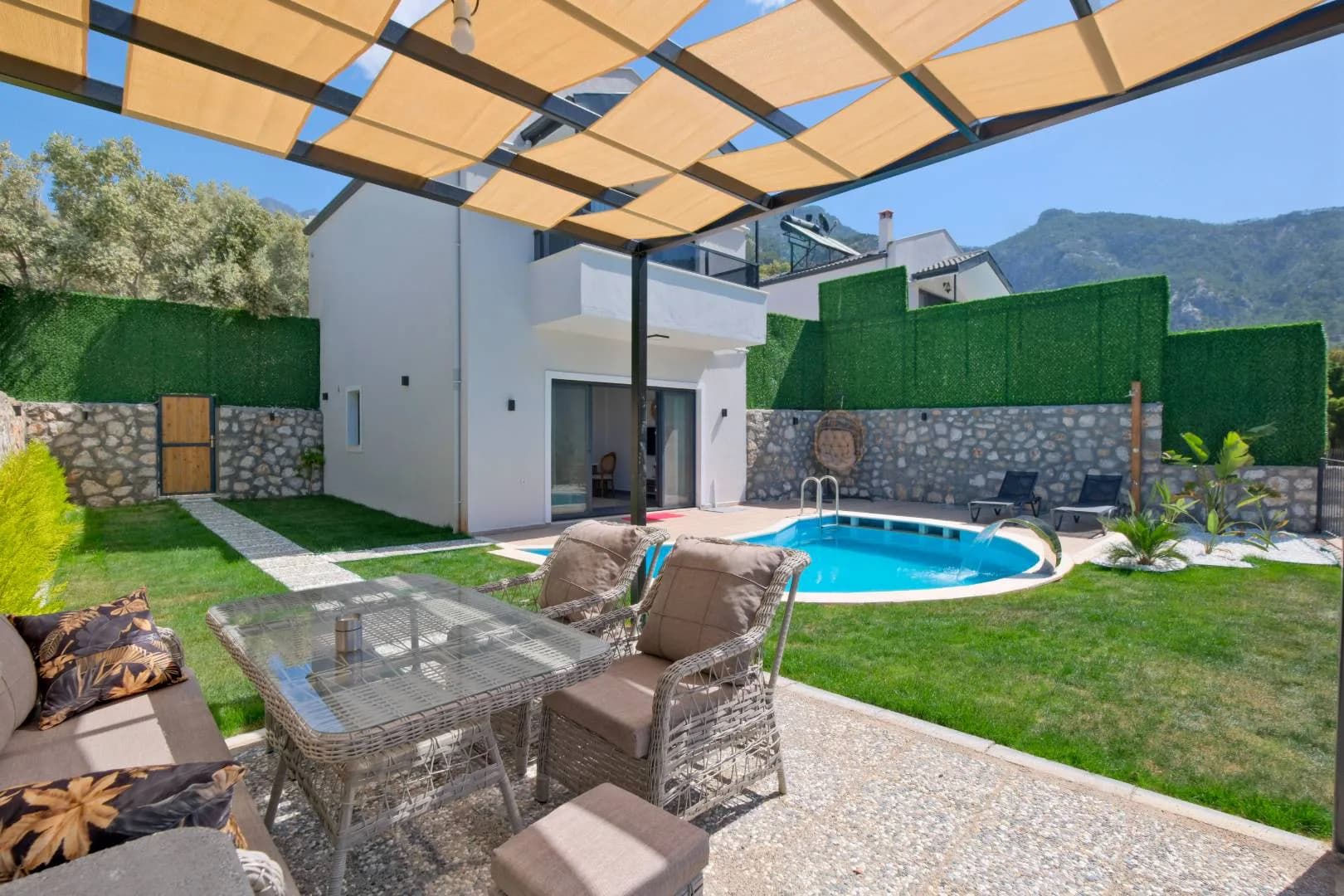 Fethiye Karaağaç'ta Doğanın Kalbinde, Özel Havuzlu, Modern Villa görsel 2