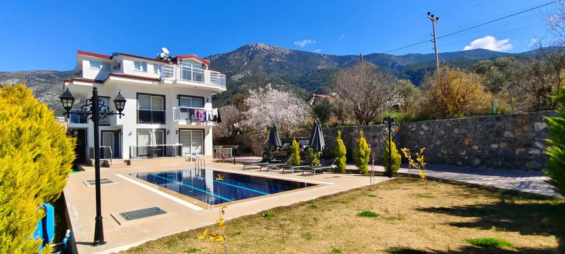 Fethiye Ölüdeniz'de Elverişli Konumda, Özel Havuzlu, 4+1 Villa görsel 3